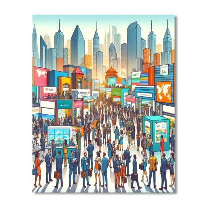 World Travel Market Painting By Numbers Kit