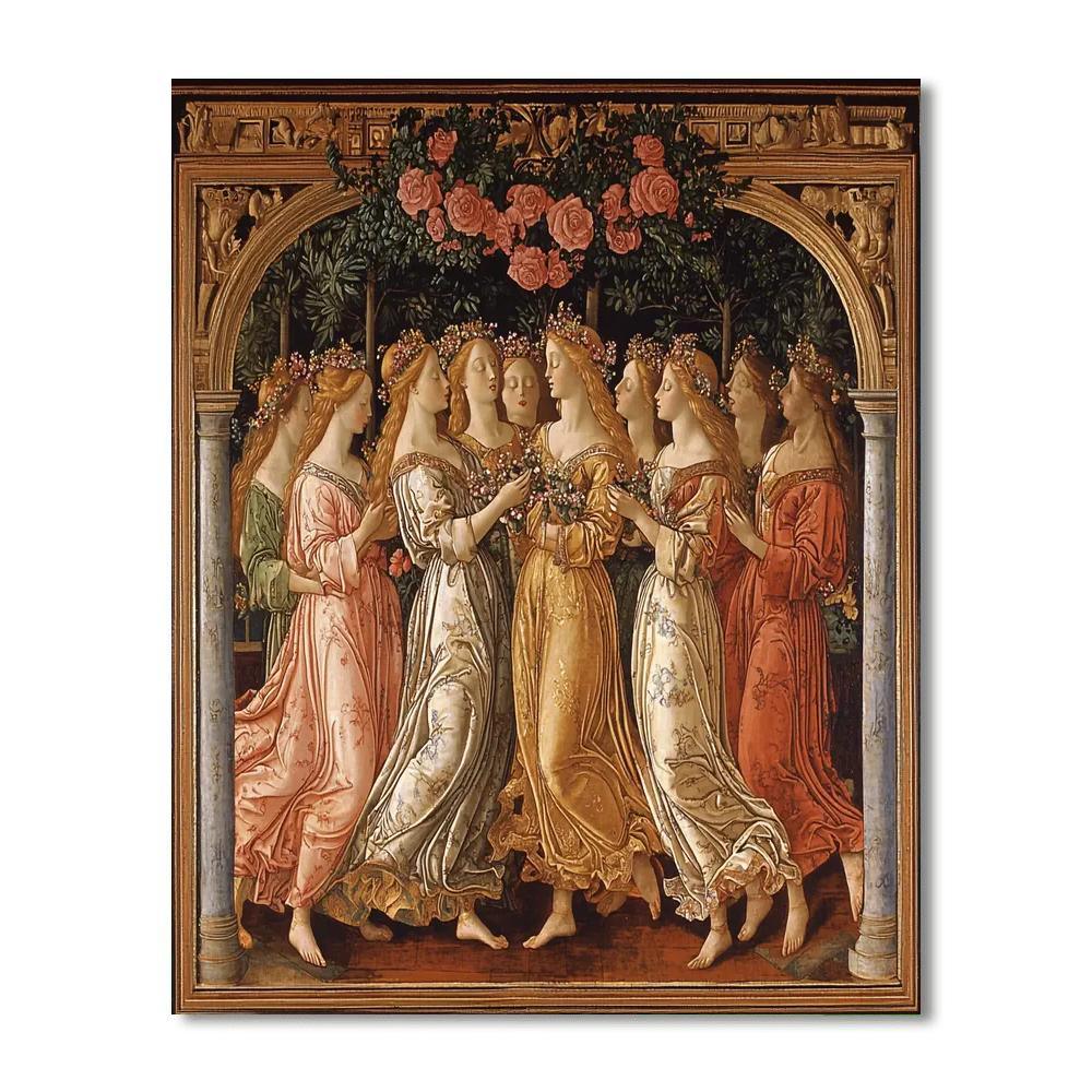 Sandro Botticelli Inspired Renaissance Courtship  Paint By Numbers