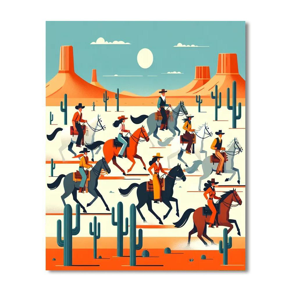 Wild West Explorer Painting By Numbers Kit