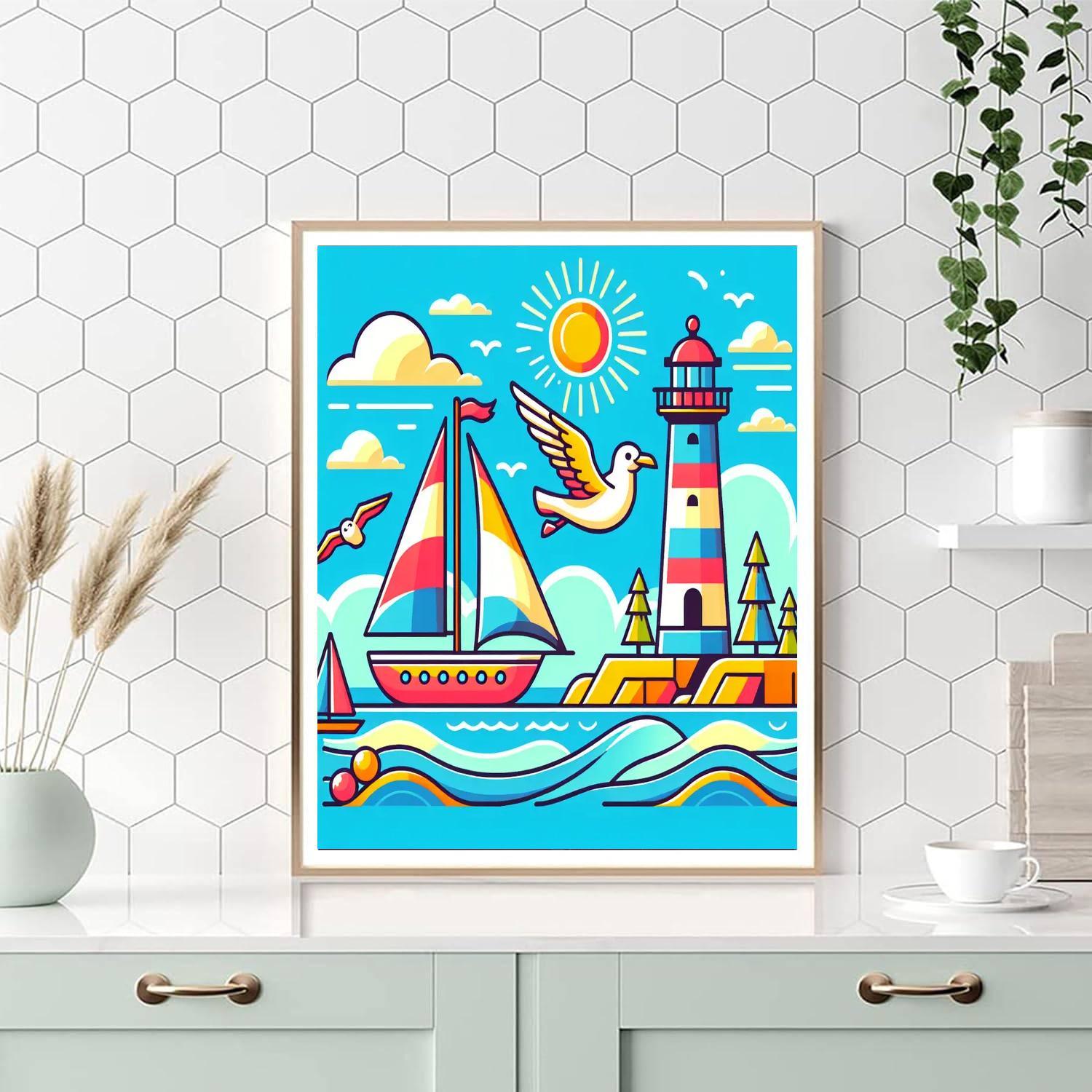 Seaside Explorers Paint By Numbers Art
