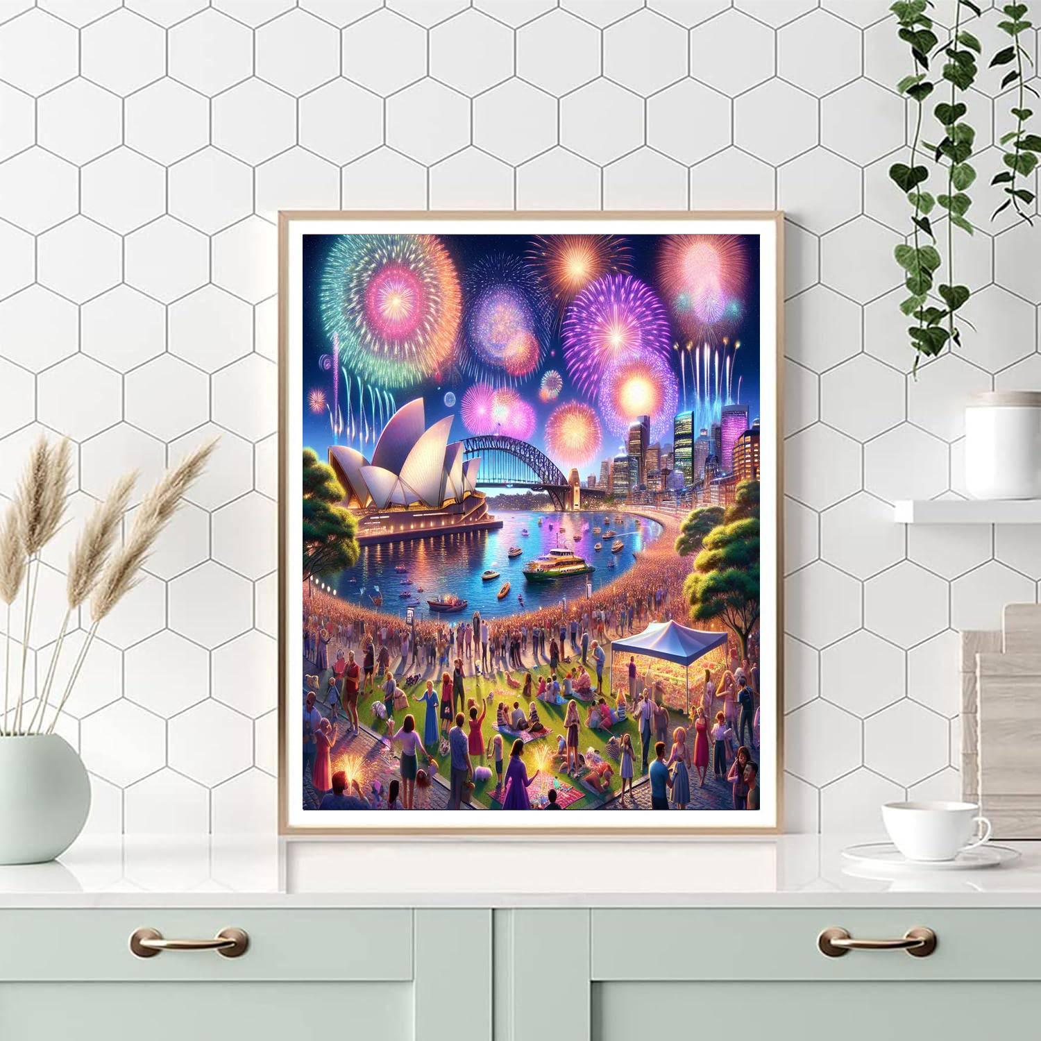 New Year's Eve - Sydney, Australia Paint By Numbers Kits