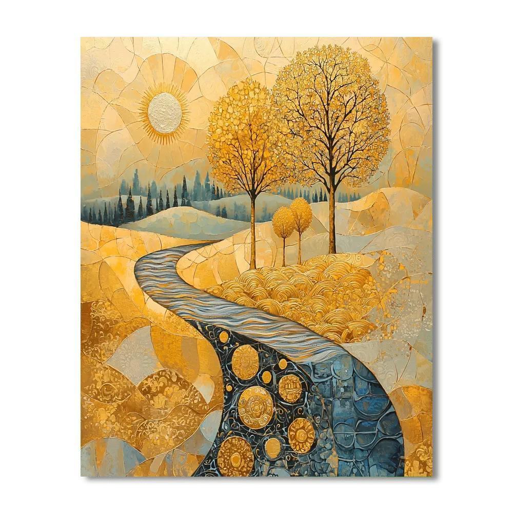 Gustav Klimt Inspired Elysian Dreams  Numbered Painting Kits