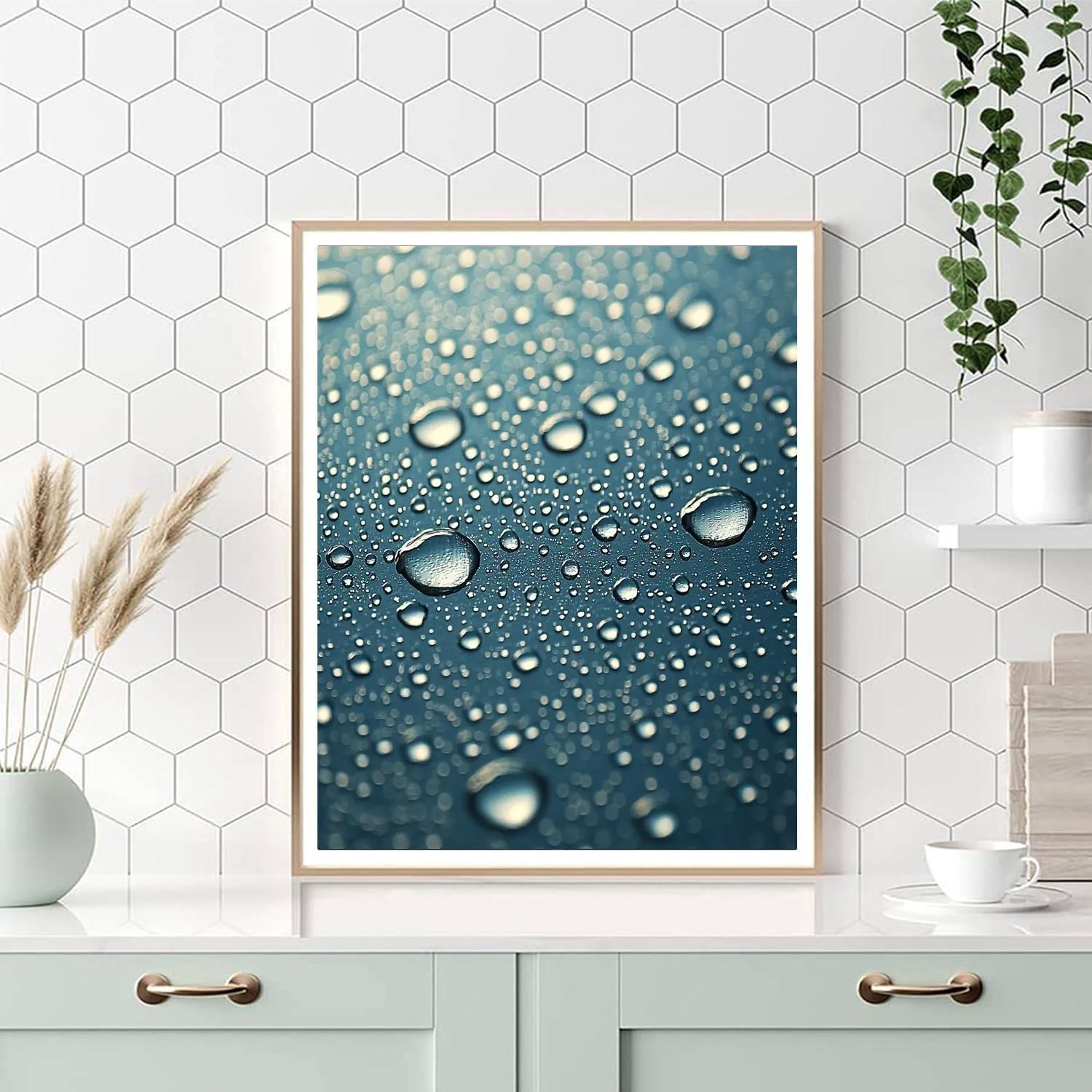 Leonardo Da Vinci Inspired Glistening Raindrops  Paint By Numbers