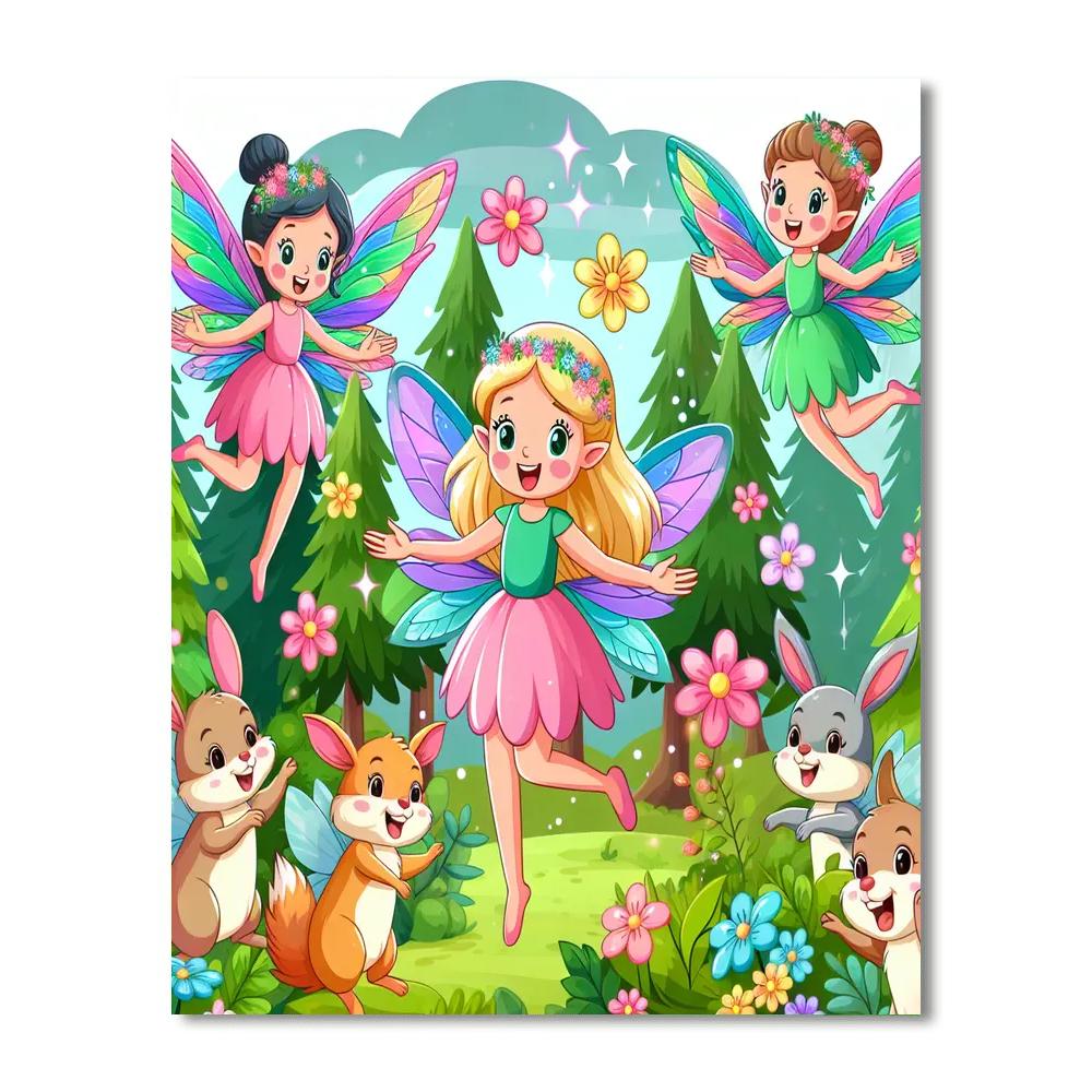 Adventurous Forest Fairies Paint By Numbers Kits