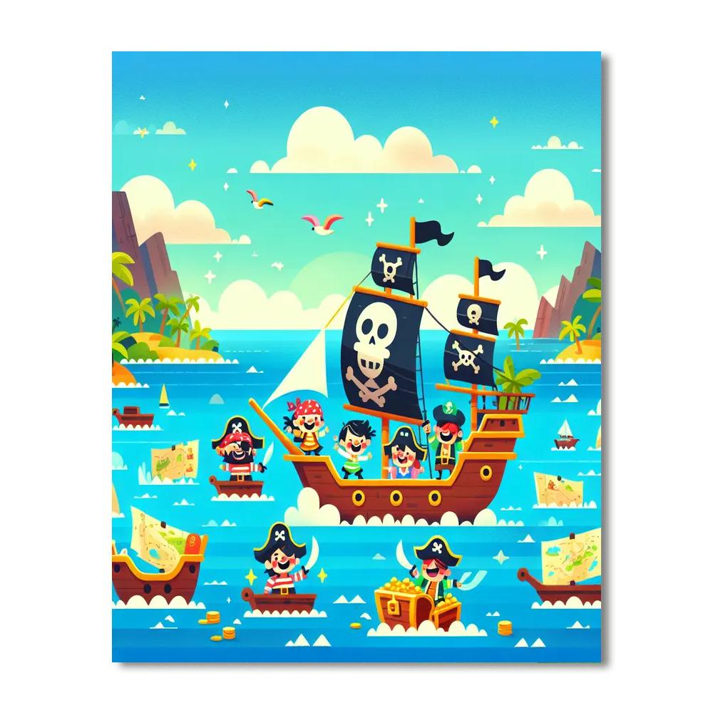 Ocean Pirate Adventure Numbered Painting Kits