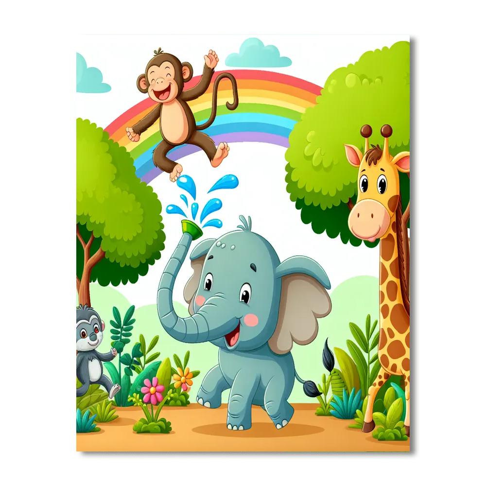 Adventures In The Animal Kingdom Paint By Numbers