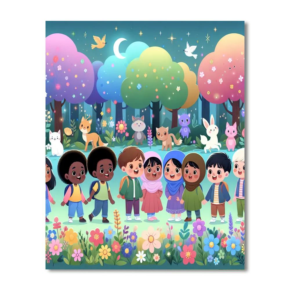 The Fantasy Forest Expedition DIY Paint By Numbers