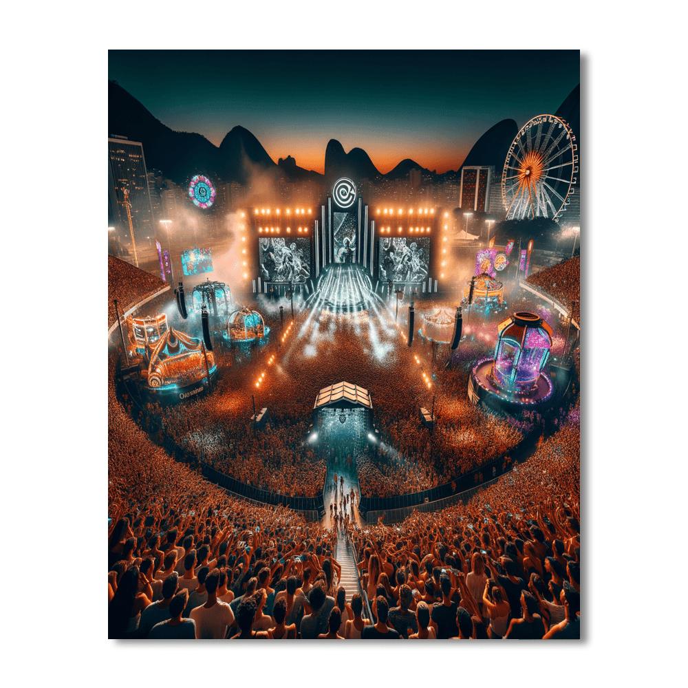 Rock In Rio - Brazil Painting Number Kit