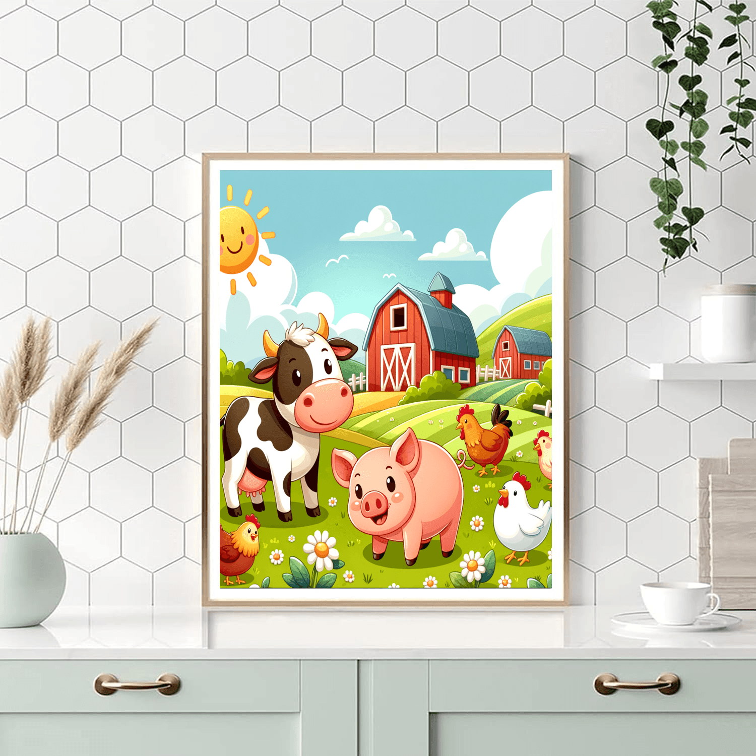 Funny Farmyard Friends DIY Paint By Numbers