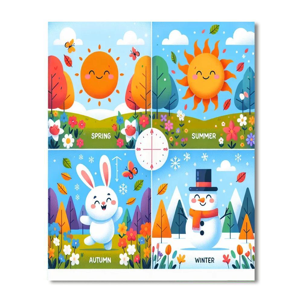 Festival Of Seasons Painting Number Kit