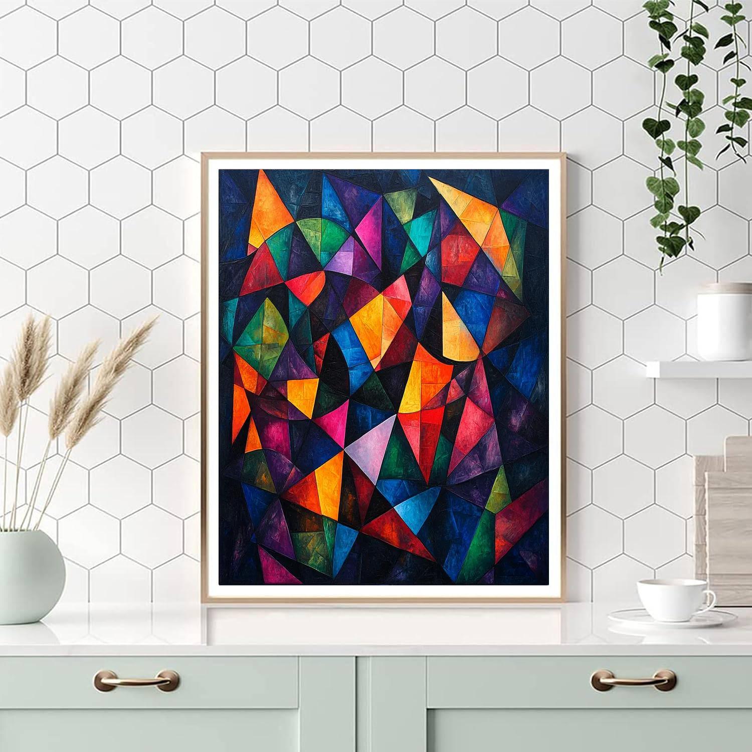 Kazimir Malevich Inspired Reflections On Abstraction  Number Painting