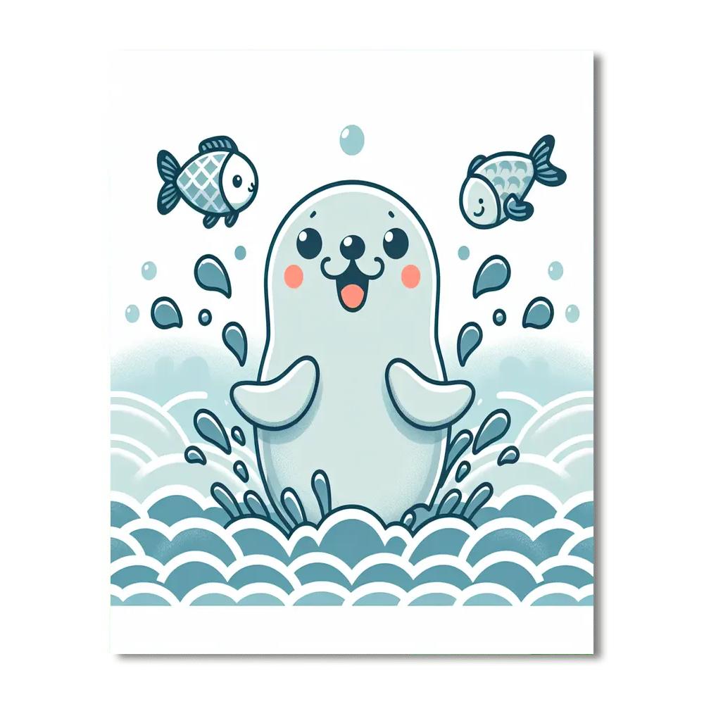 Bubbly Seal Numbered Painting Kits