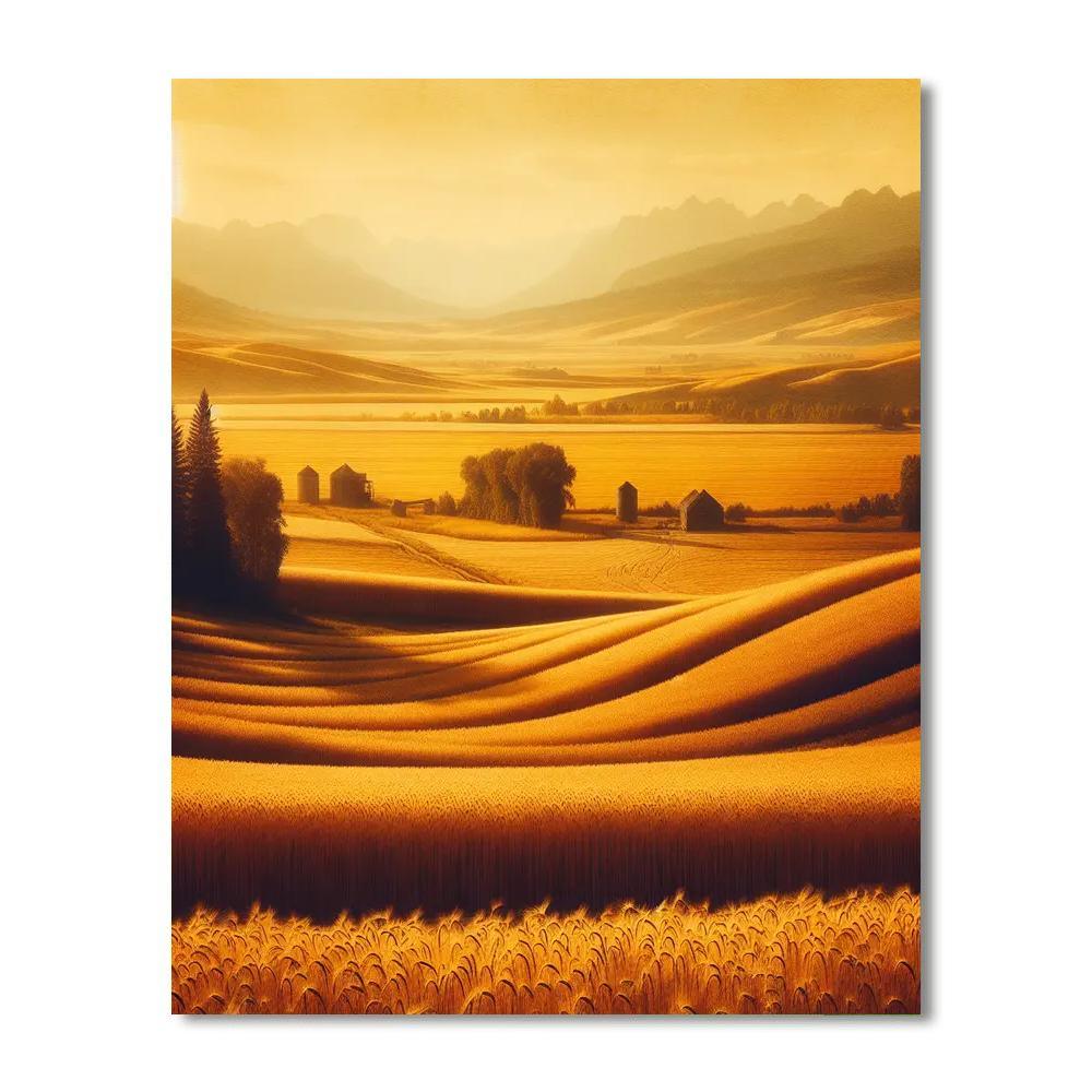Golden Fields Splendor Paint By Numbers