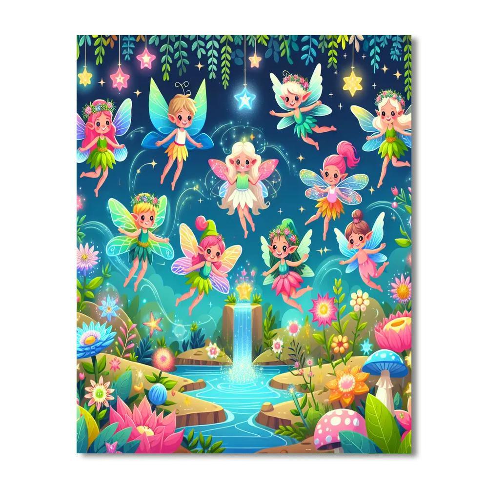 Fairy Garden Enchantment Paint By Numbers Art