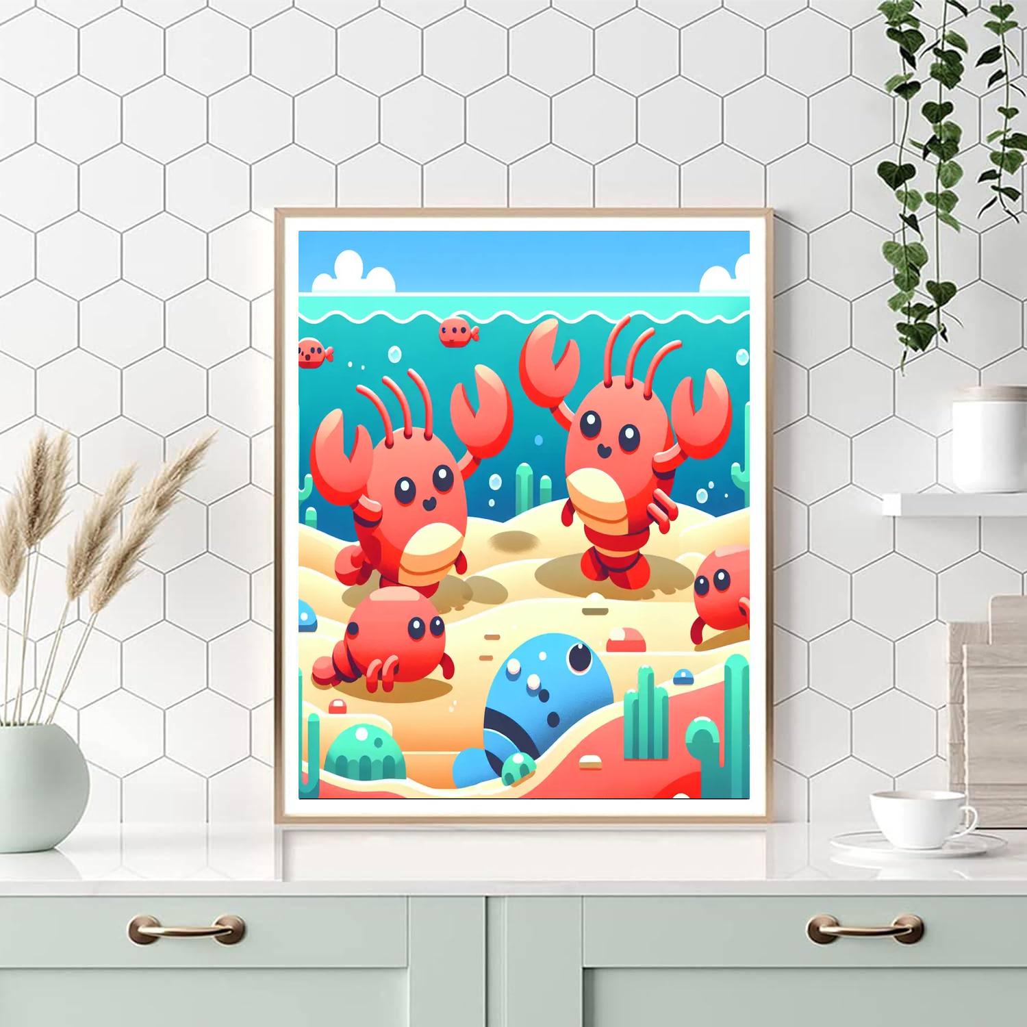Laughing Lobsters Numbered Painting Kits