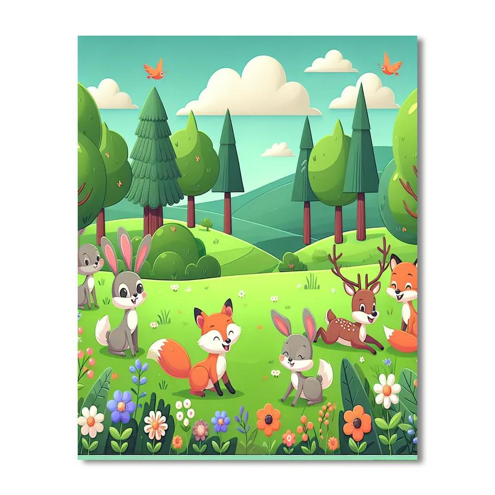 Fantastic Forest Paint By Number