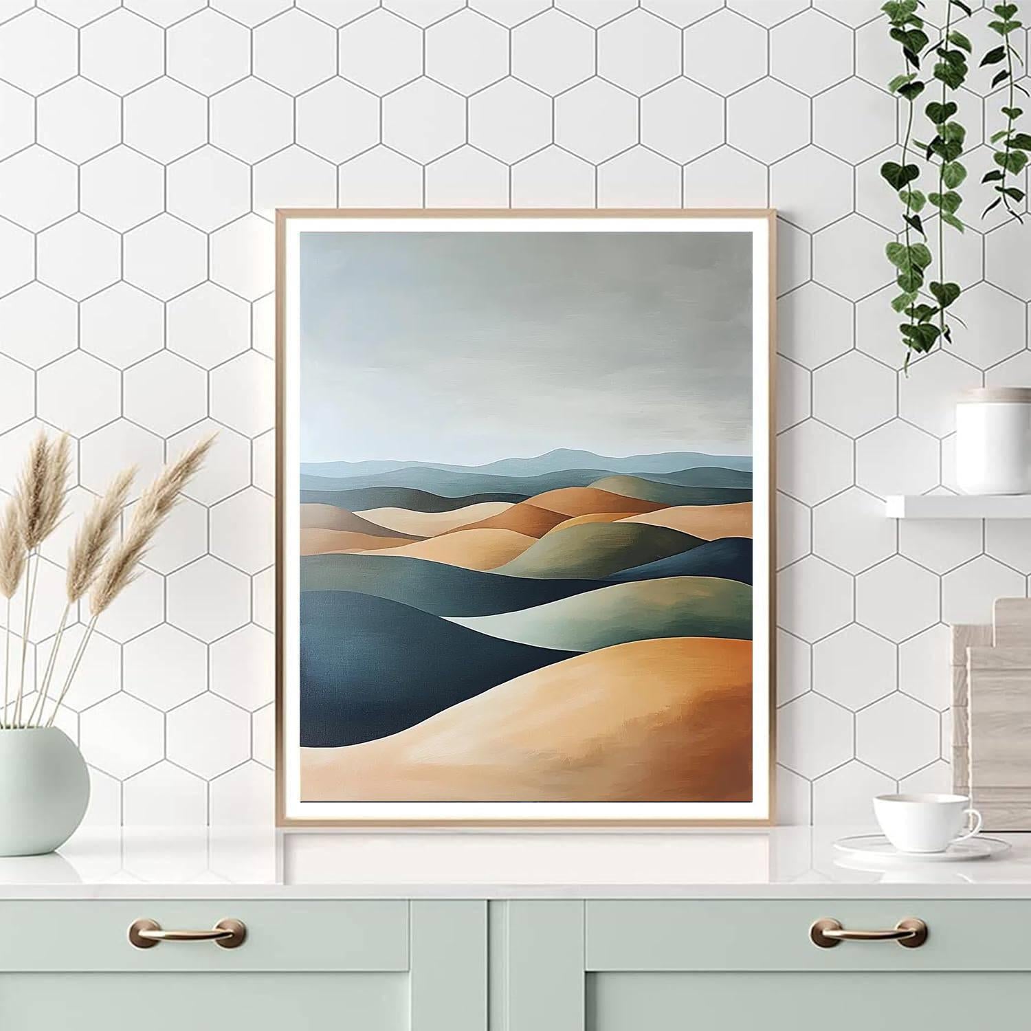 Nandalal Bose Inspired Infinite Fields  Painting Number Kit