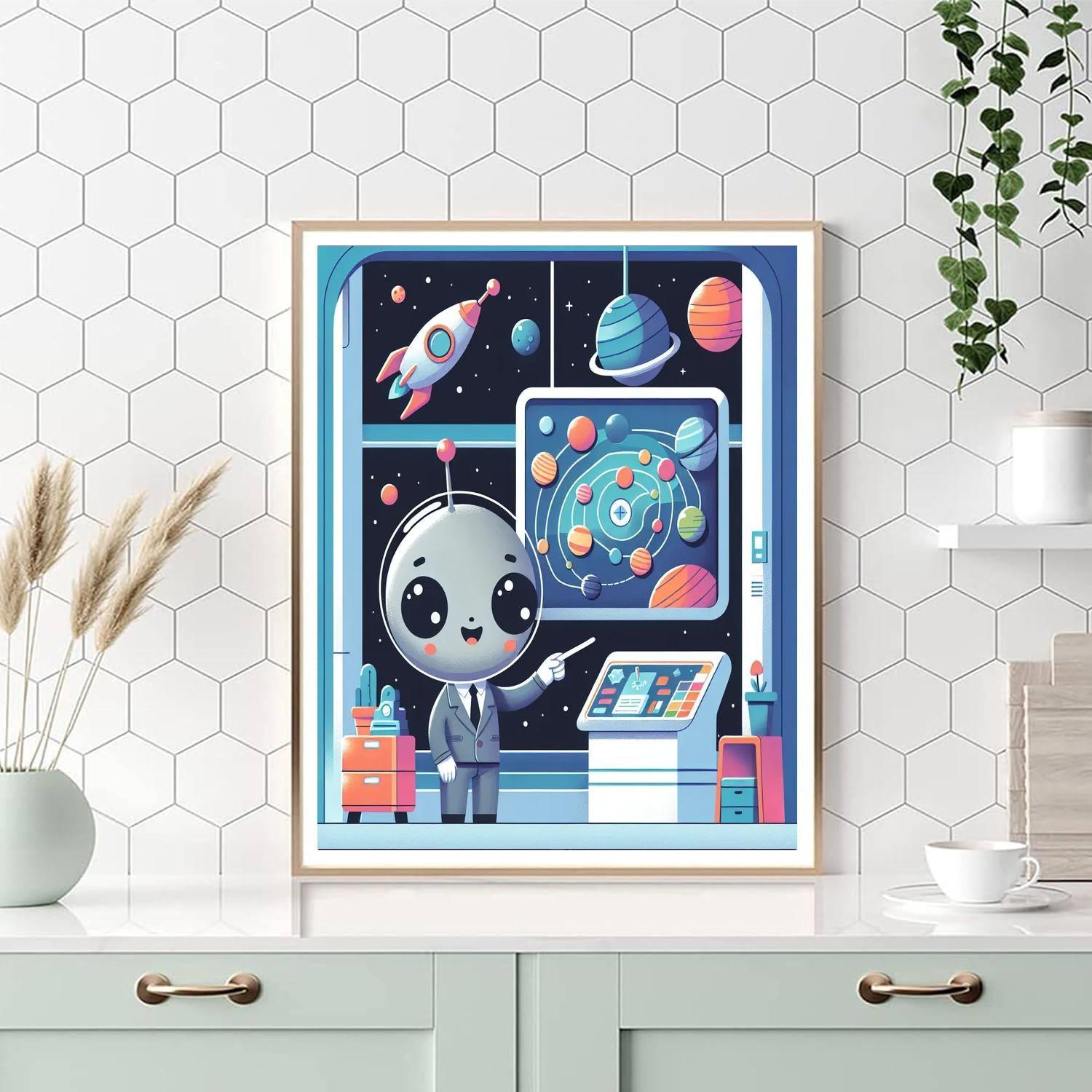 Intergalactic Travel Agency Paint By Numbers Kits