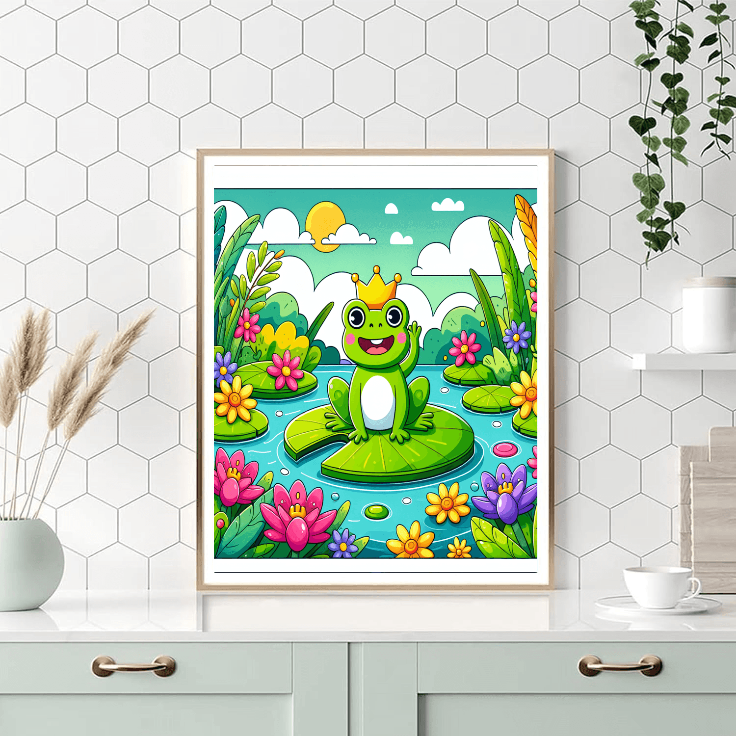 Jolly Frog Prince Paint By Number