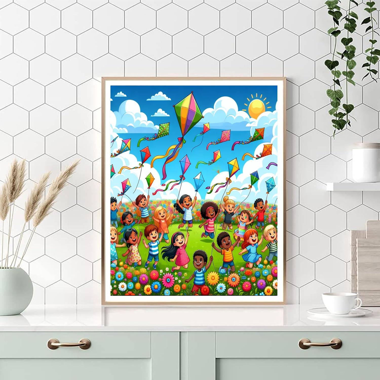 Kite Flying Extravaganza Paint By Numbers