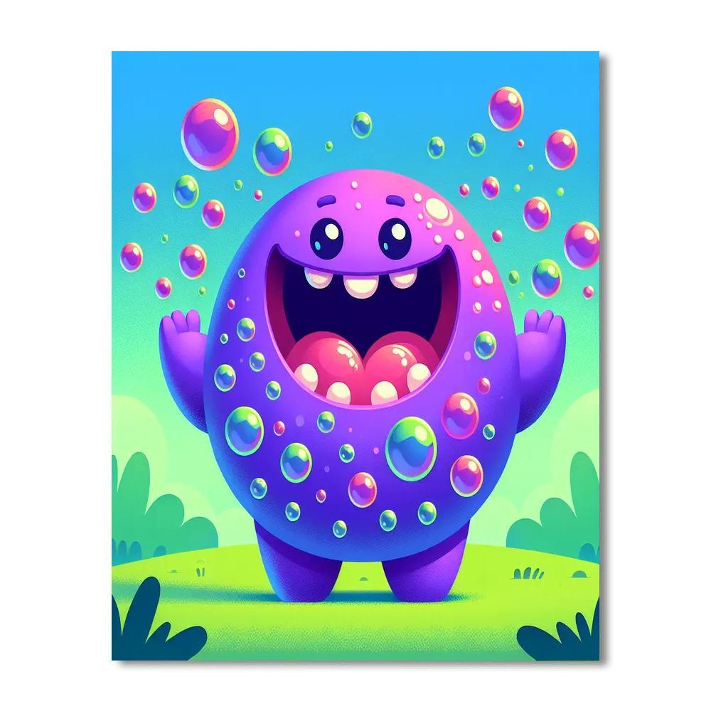 Bubbly Monster Painting By Numbers Kit
