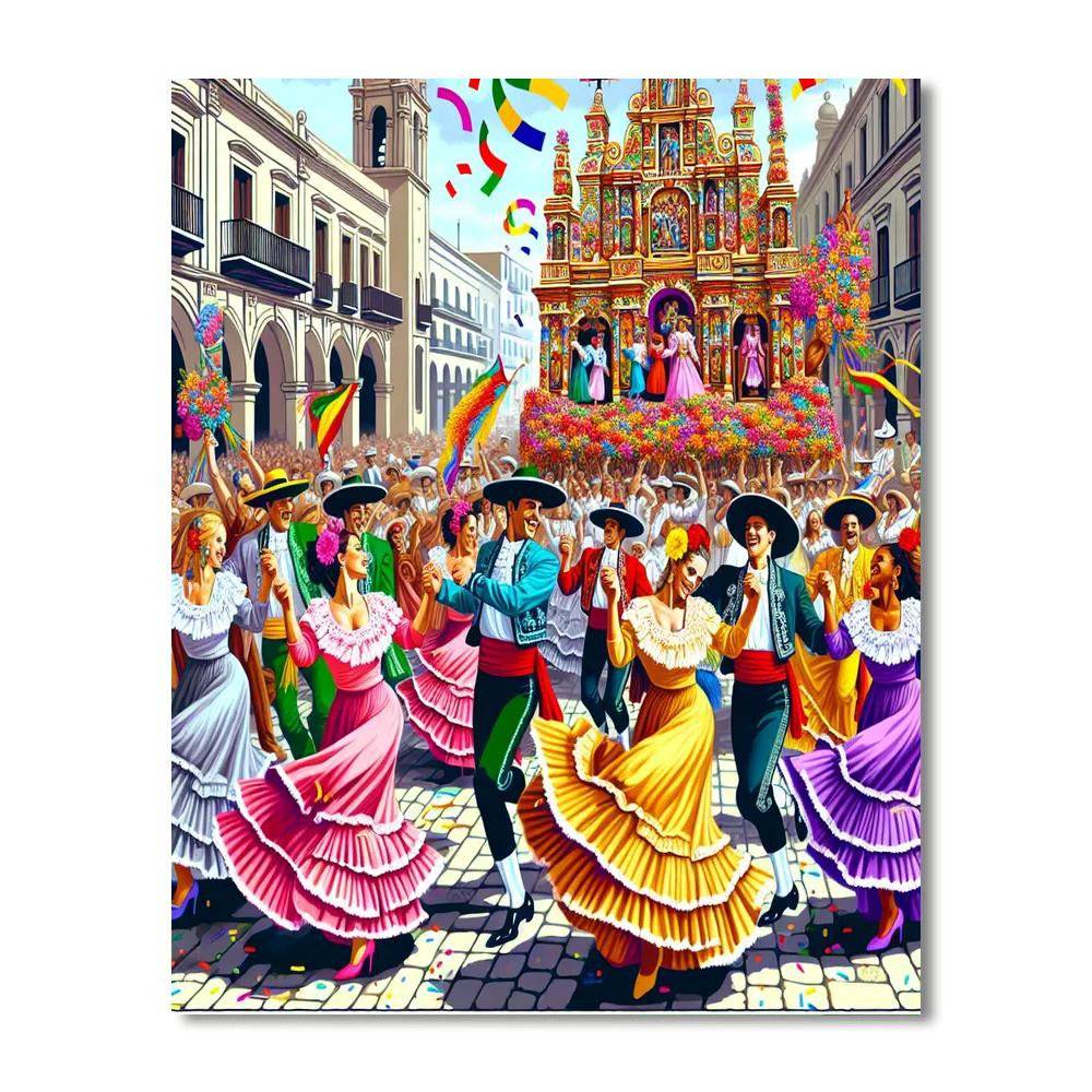 La Fiesta De San Isidro Paint By Numbers Kits