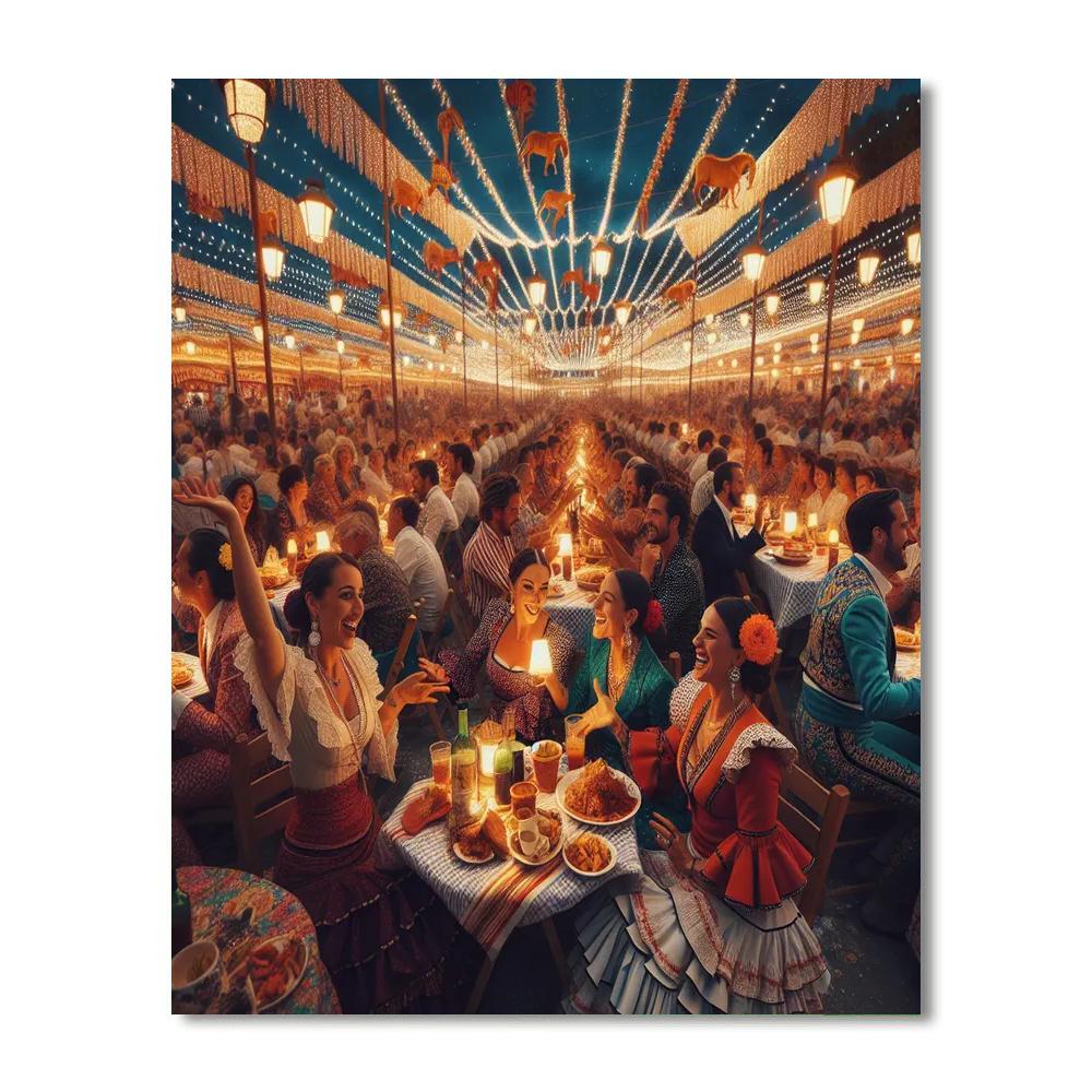 Seville Fair Of April Paint By Numbers Art