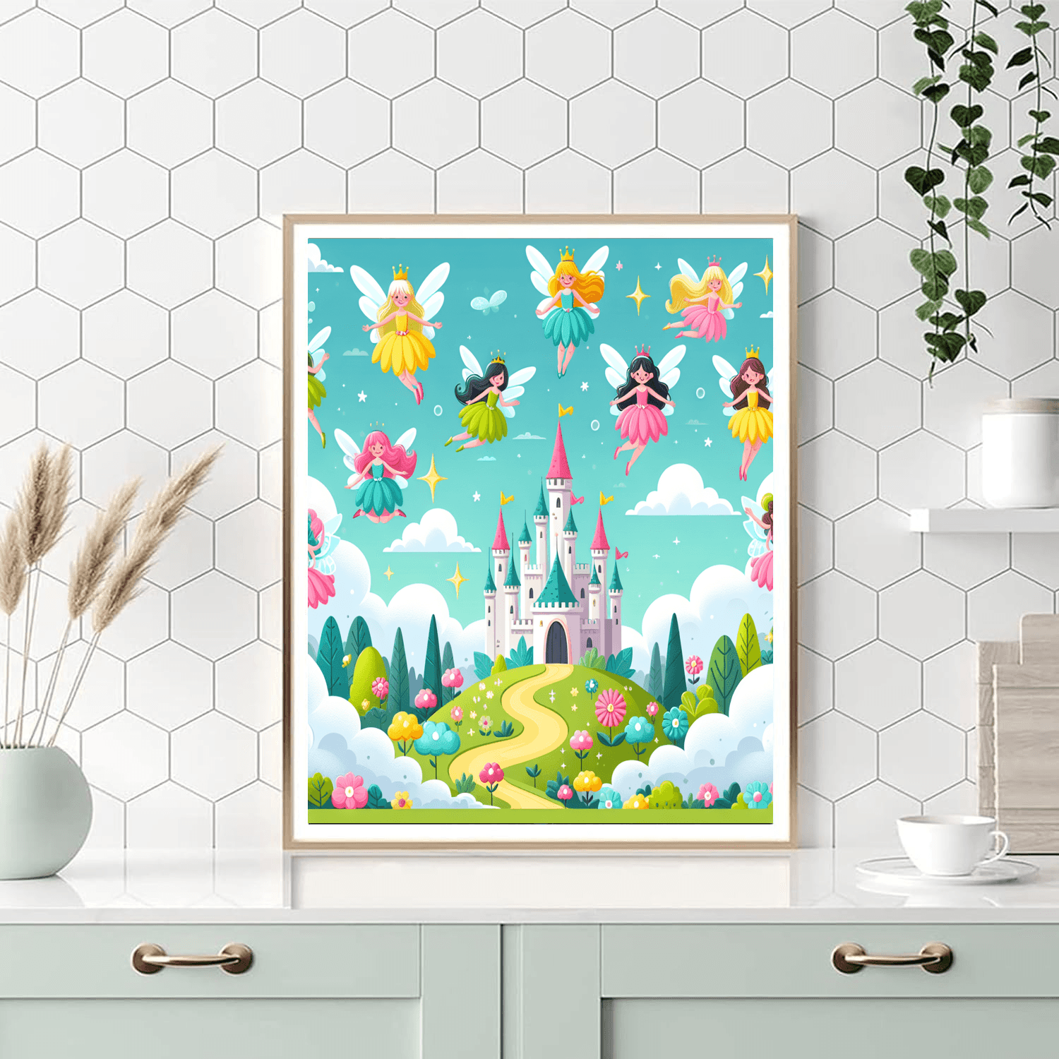 Flying Fairy Kingdom Paint By Color