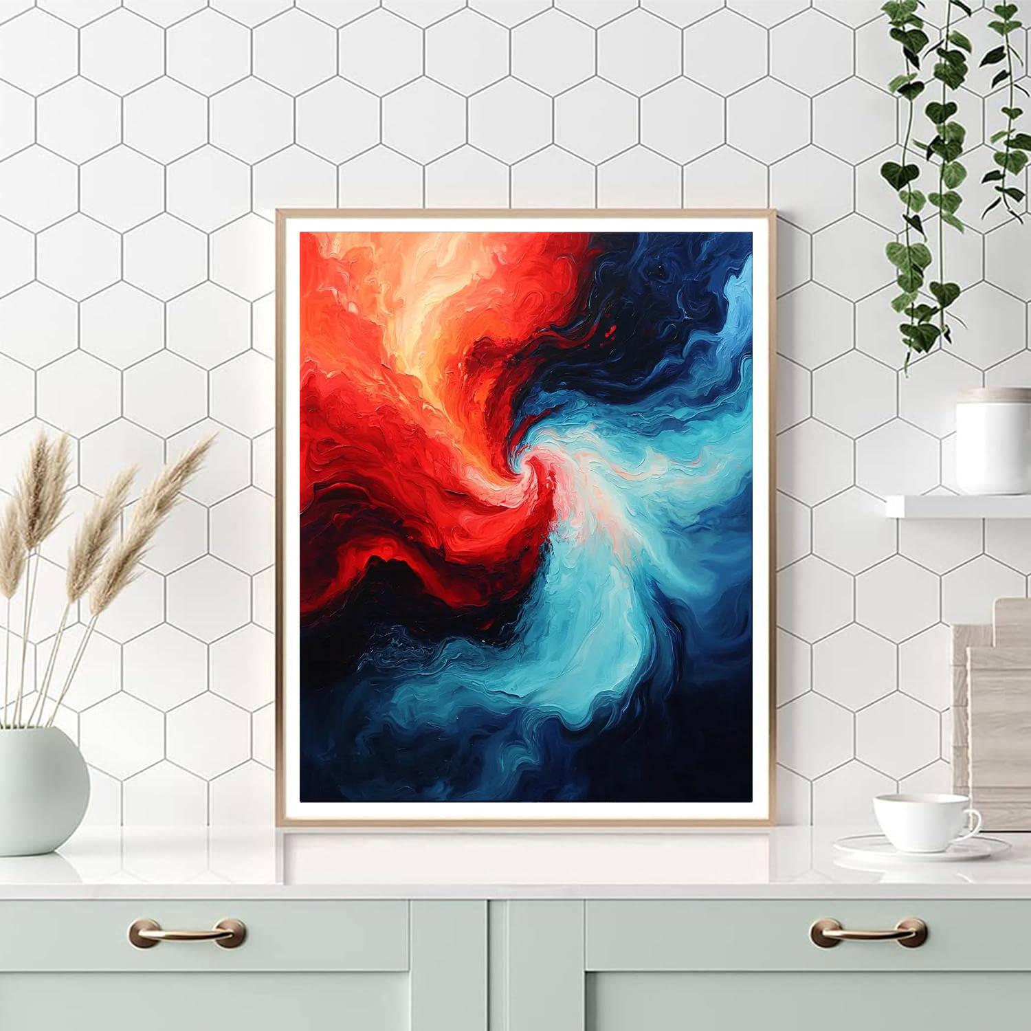 Michelangelo Inspired Elemental Dance  Paint By Numbers