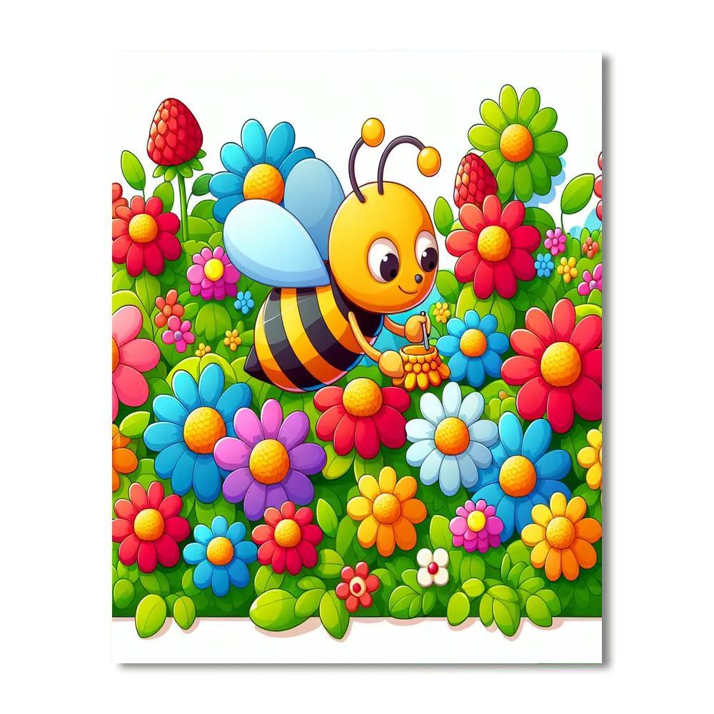 Busy Bee Blossom Painting By Numbers Kit