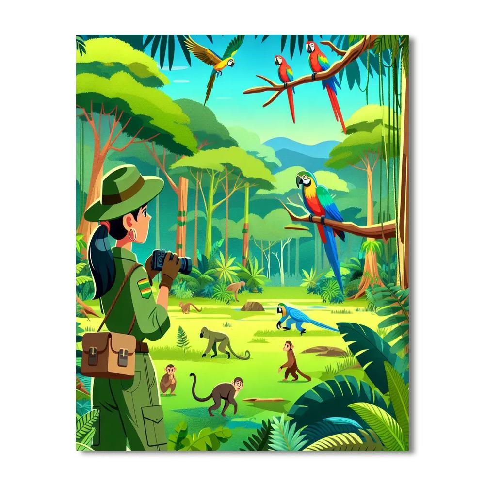 Rainforest Rangers Number Painting
