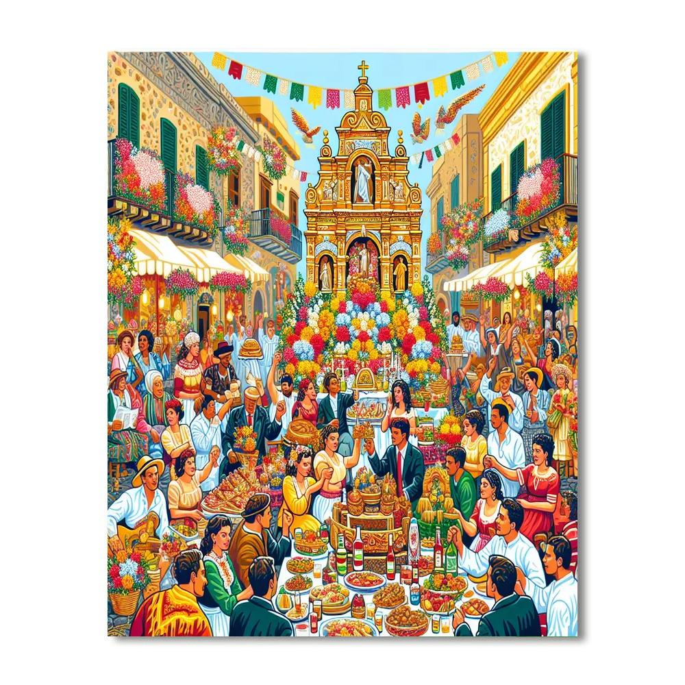 Feast Of St. Joseph Paint By Numbers Kits