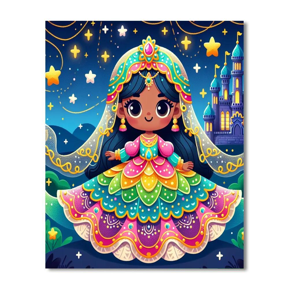Starlight Princesses Paint By Numbers Art