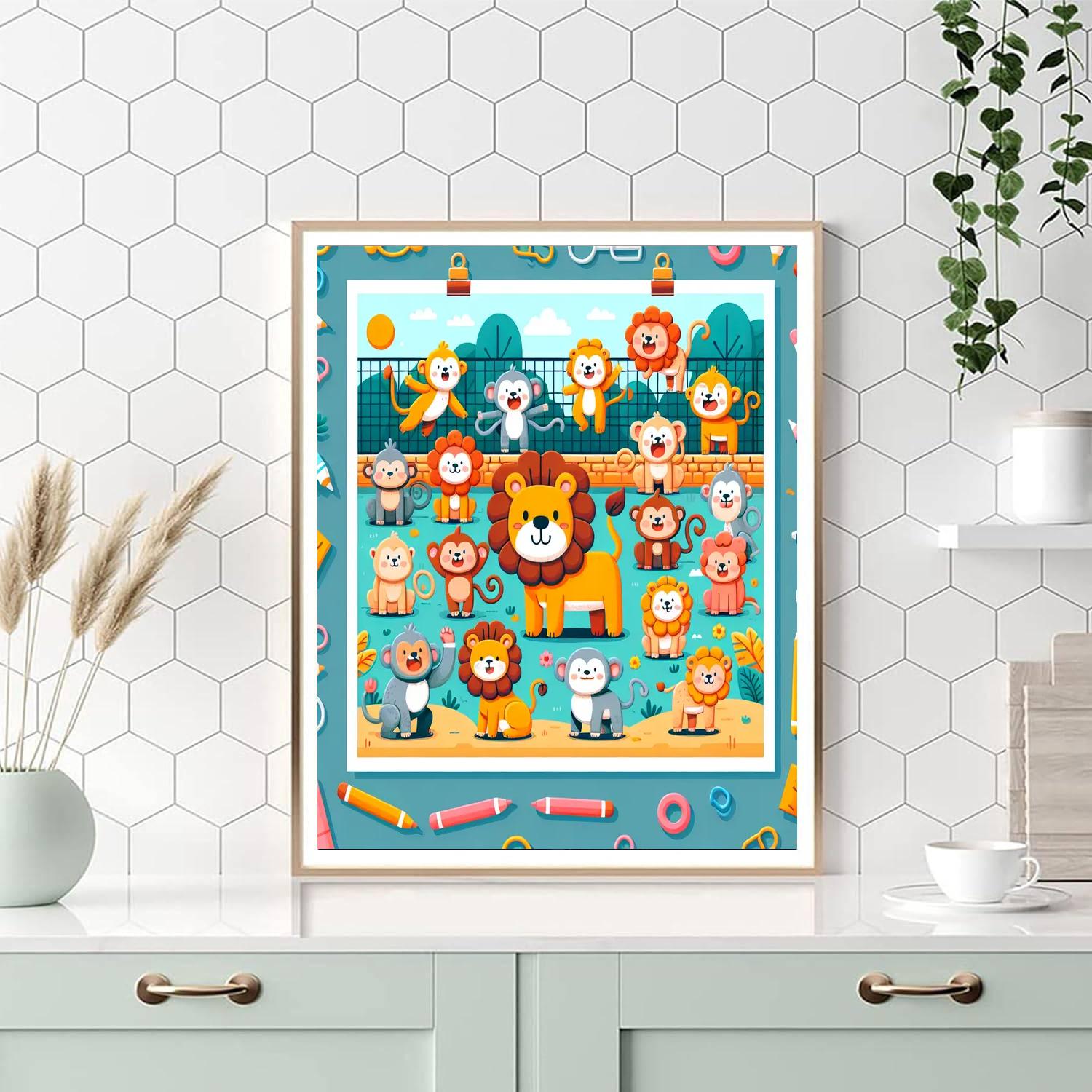 Zany Zoo Numbered Painting Kits