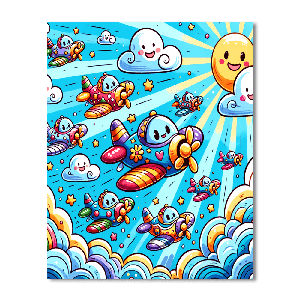 Fantastic Flying Adventures DIY Paint By Numbers