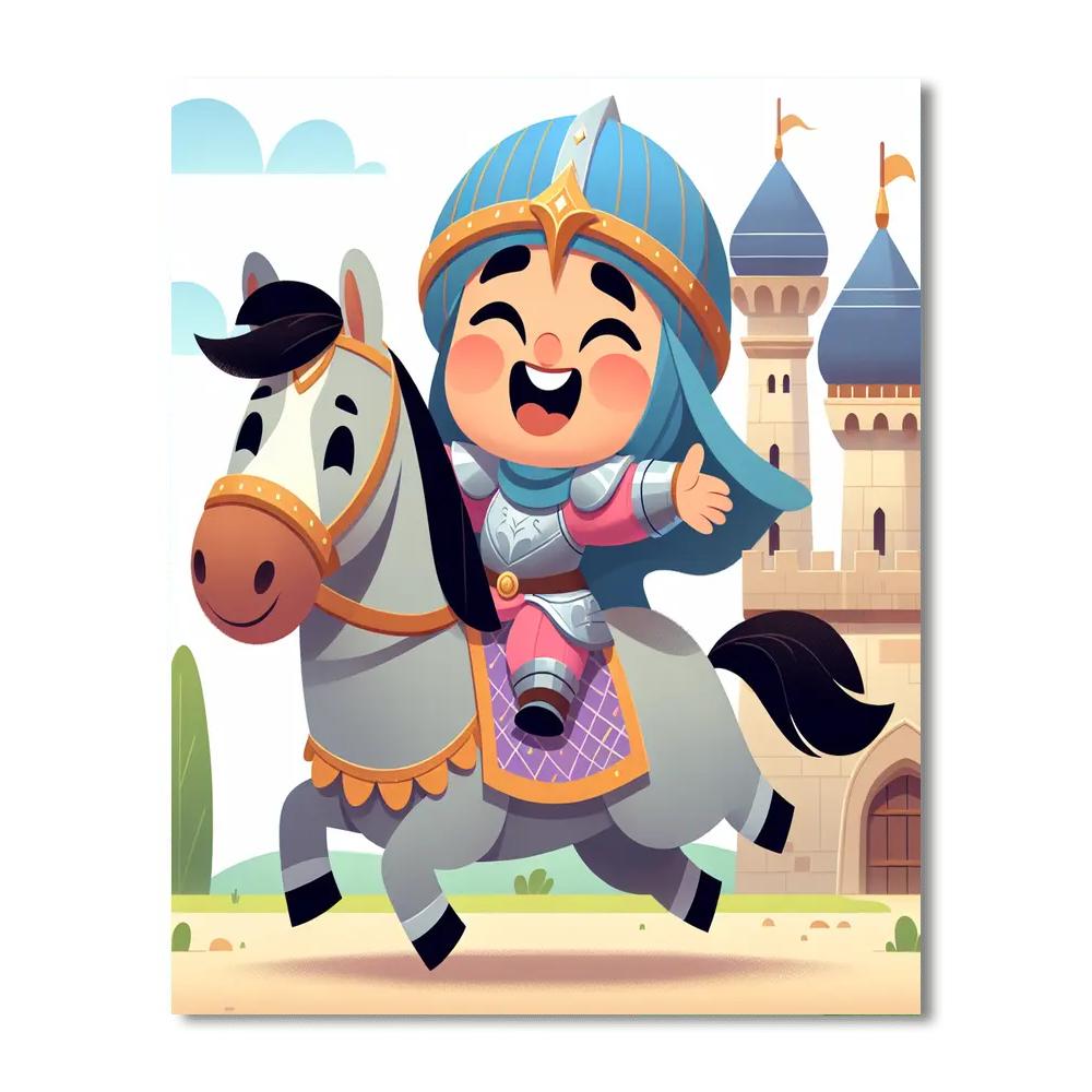 Adventurous Knight Paint By Numbers Art