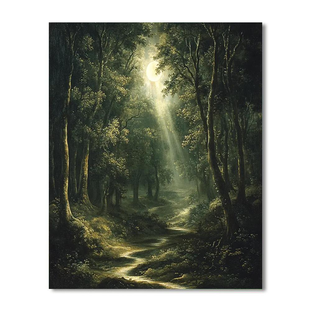 Caravaggio Inspired Silent Wilderness  Number Painting