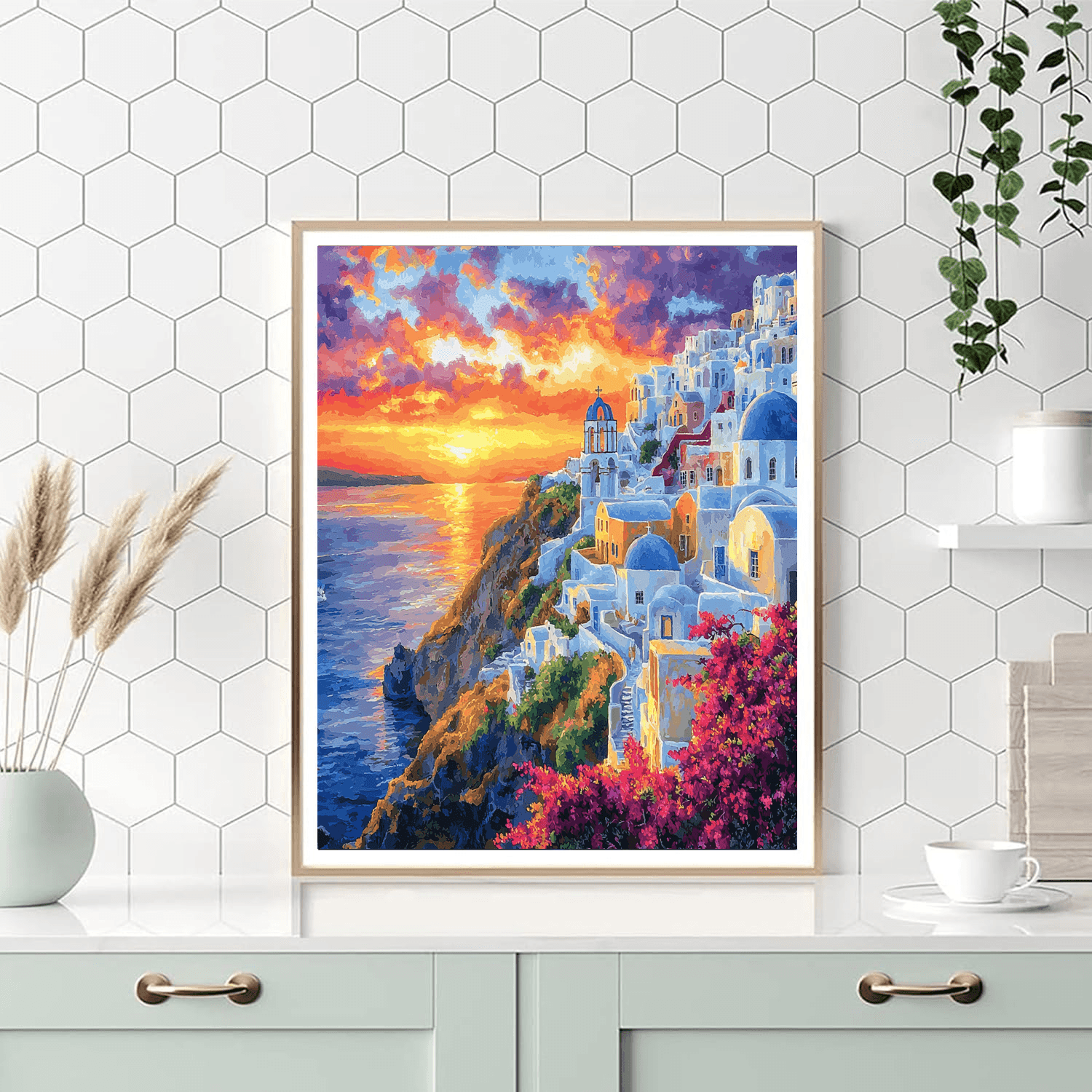 Santorini - Greece DIY Paint By Numbers