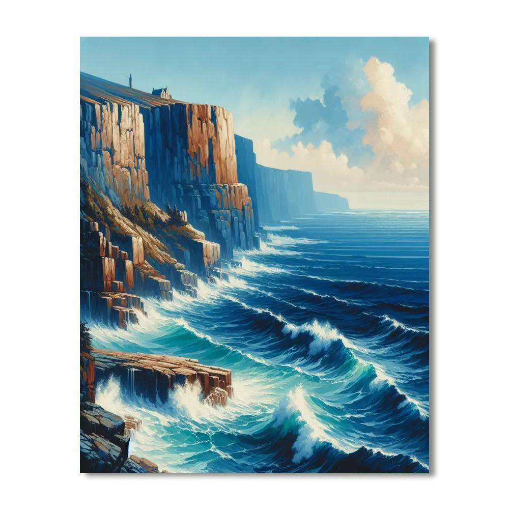 Seaside Cliff Adventure Numbered Painting Kits