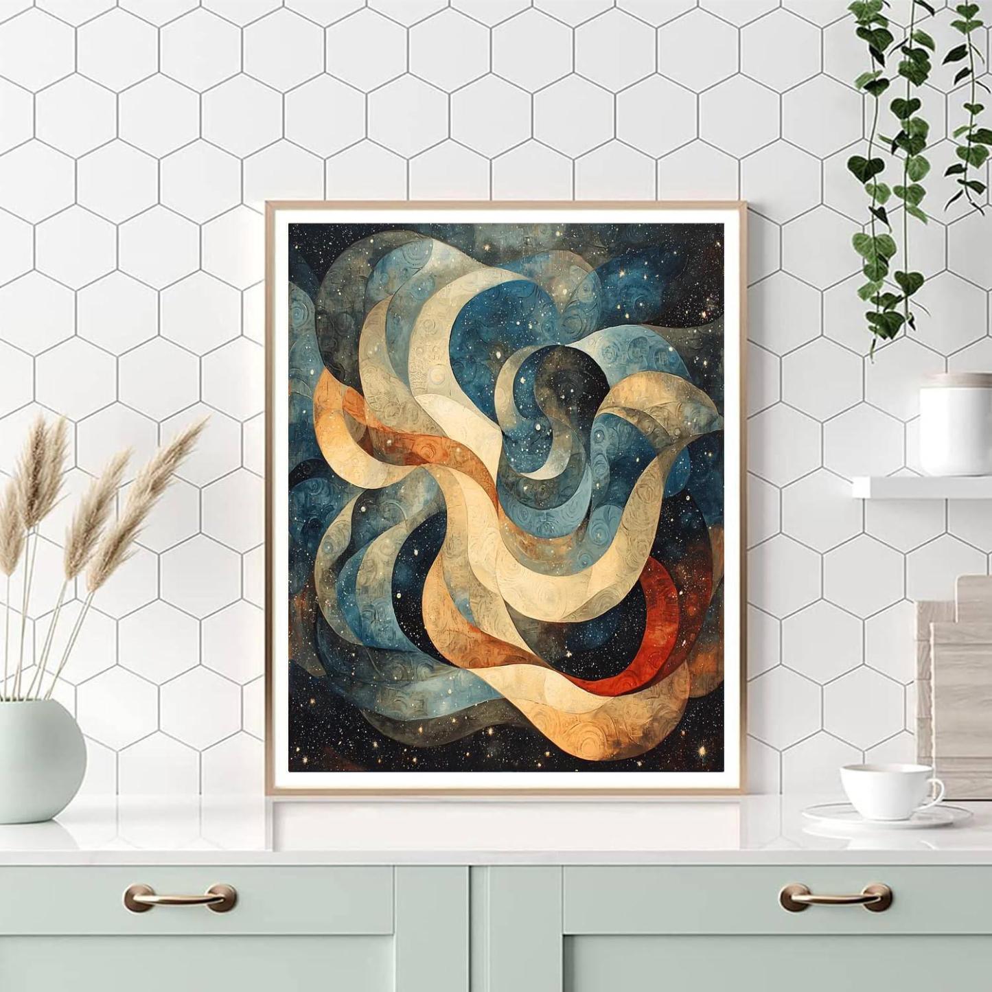 Nandalal Bose Inspired Cosmic Dance Of Nature  DIY Paint By Numbers