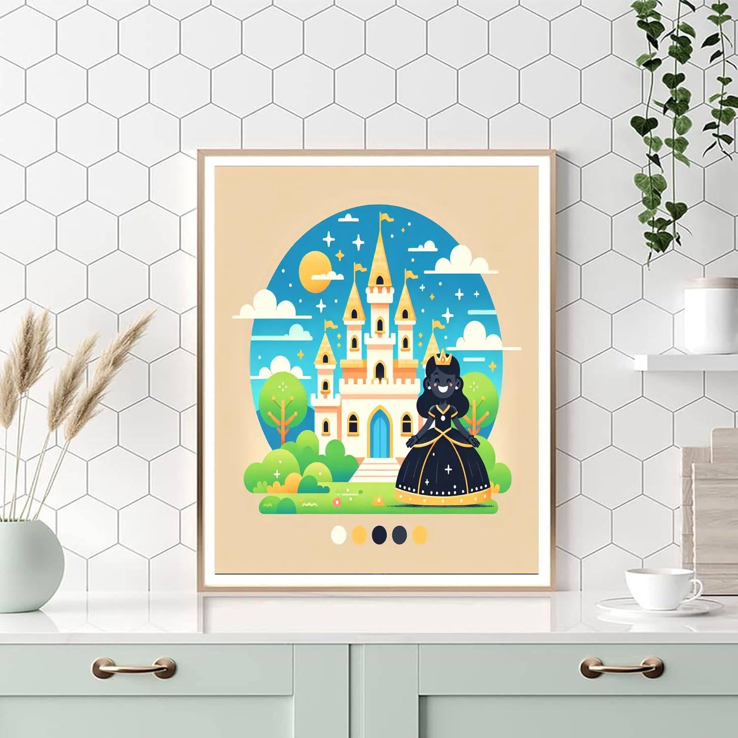 Princess Dream Palace Paint By Numbers Art
