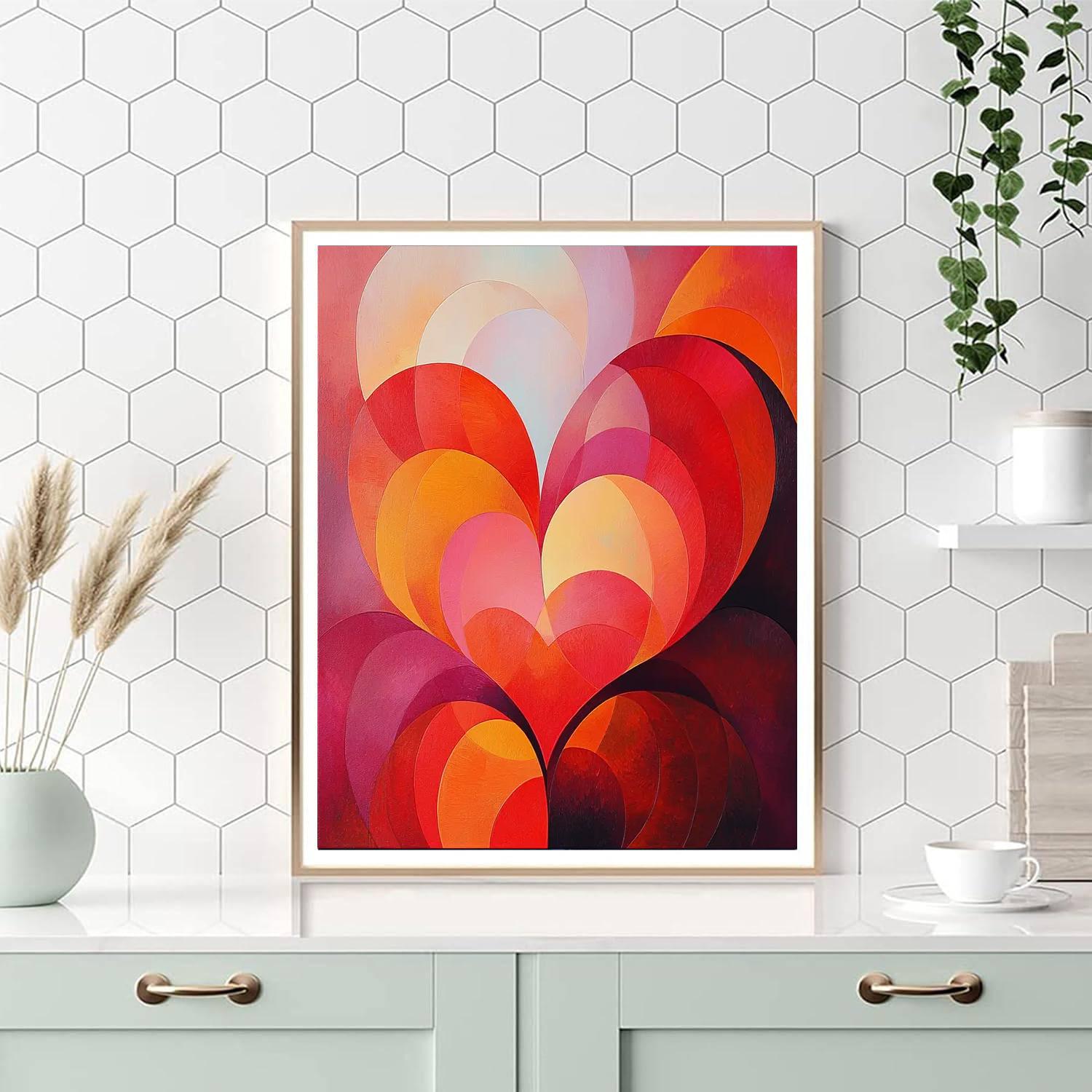 Frida Kahlo Inspired Echoes Of The Heart  Painting Number Kit