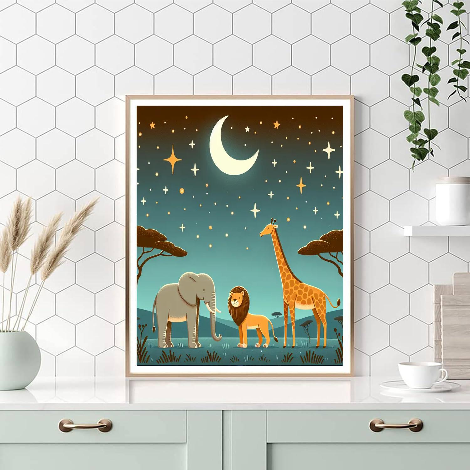 Starry Safari Dreams Paint By Color