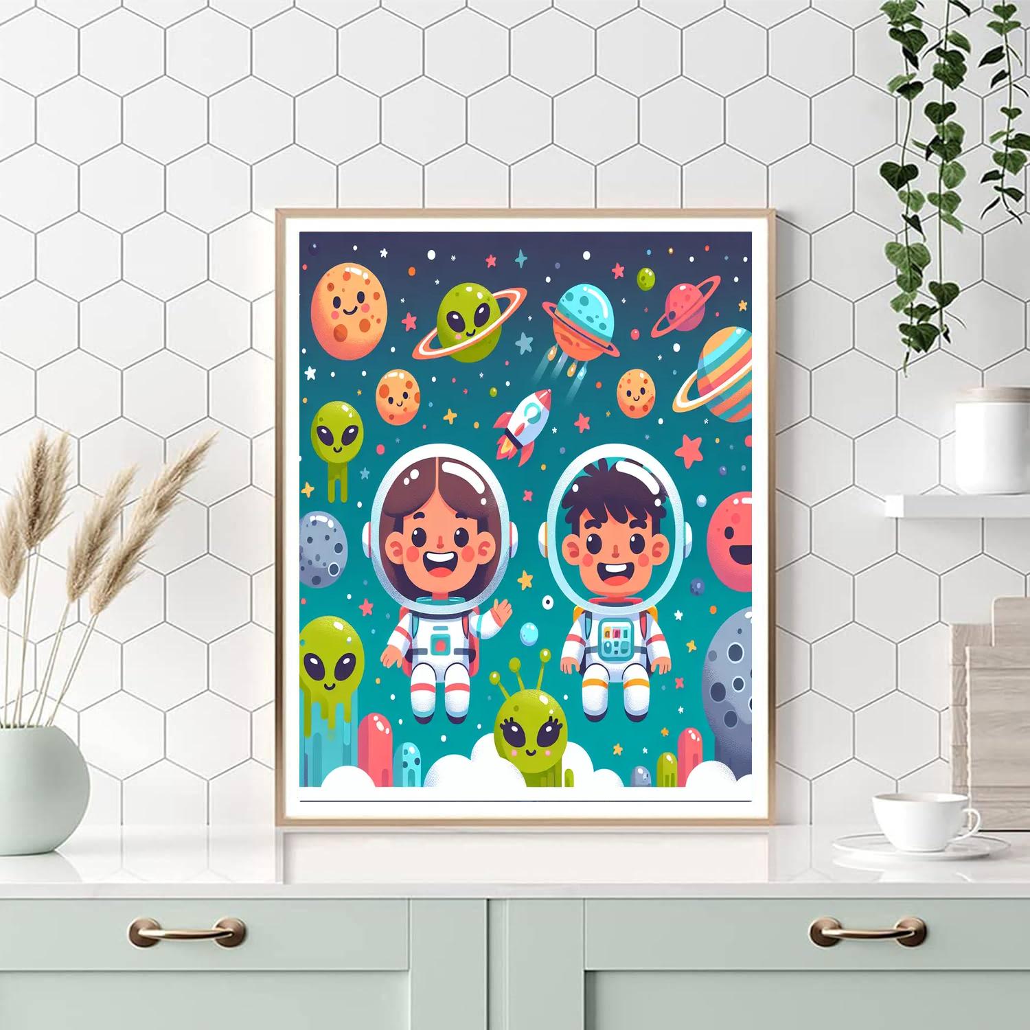 Exploring Space And Beyond Painting Number Kit