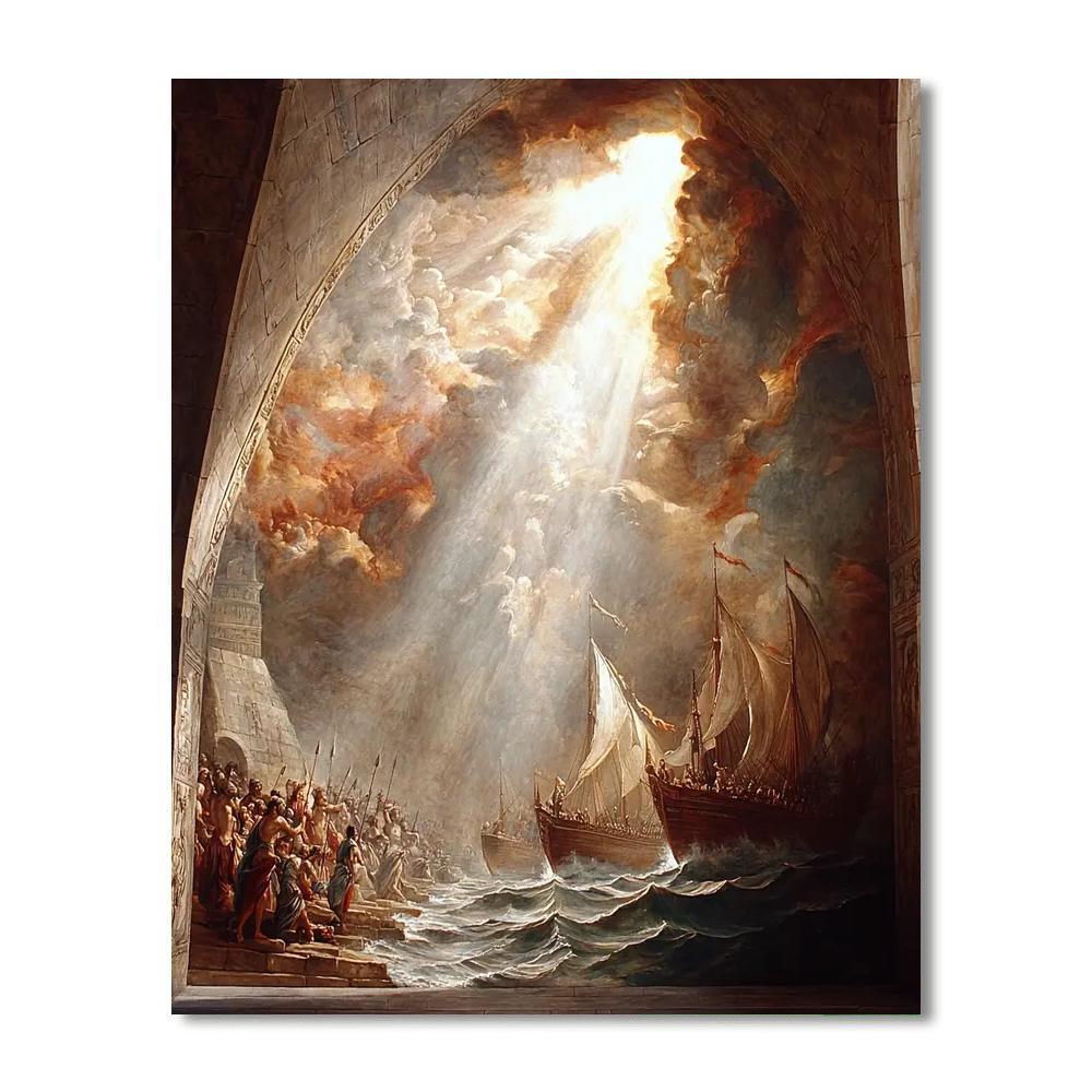 Henry Fuseli Inspired Ancient Mythical Voyage  Paint By Numbers
