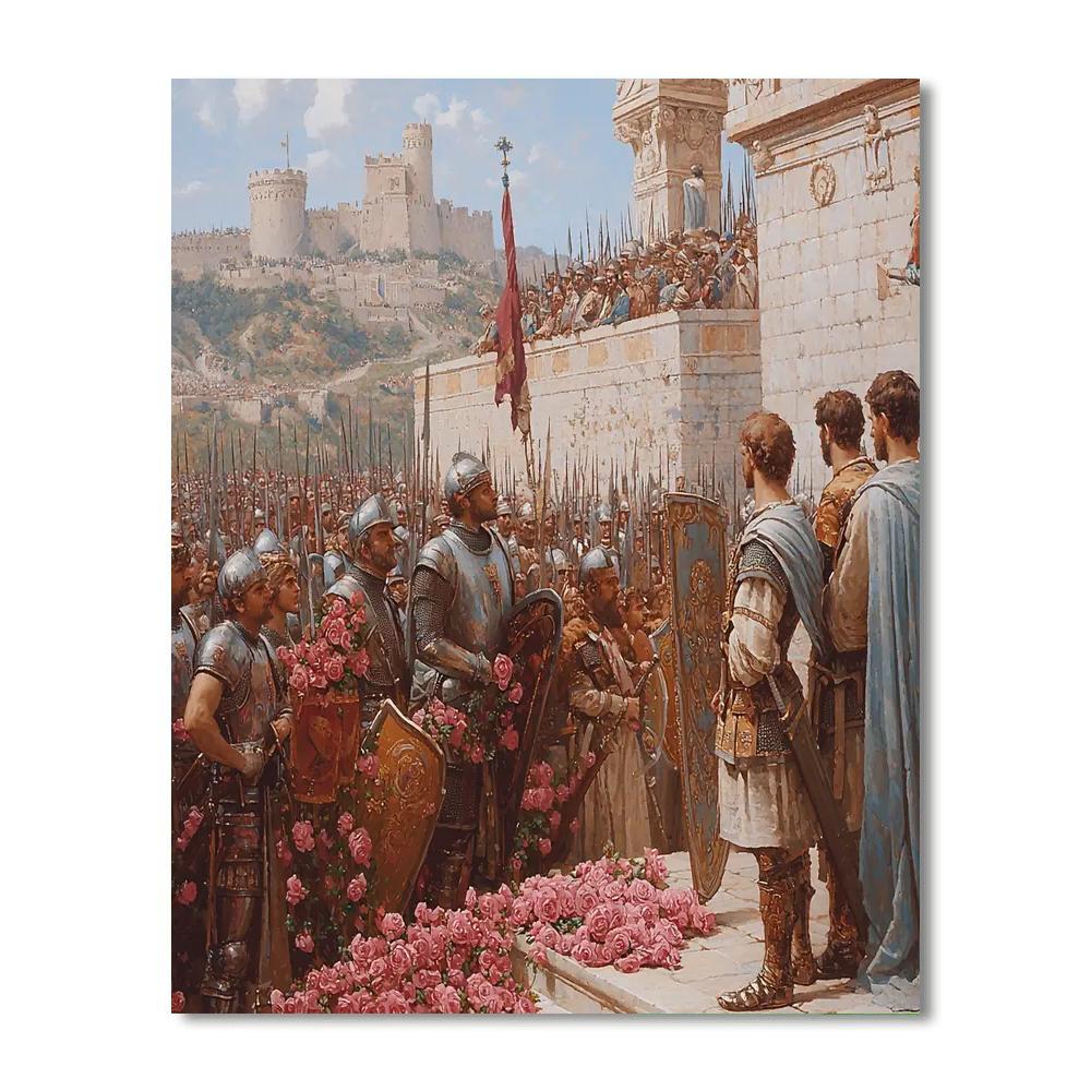 Sir Lawrence Alma-Tadema Inspired Medieval Reverie  Paint By Numbers Kits