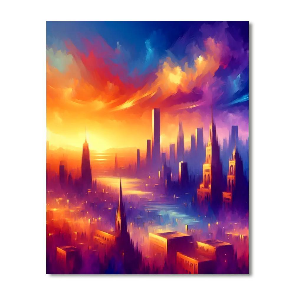 Charming Cityscape Scenes Paint By Number