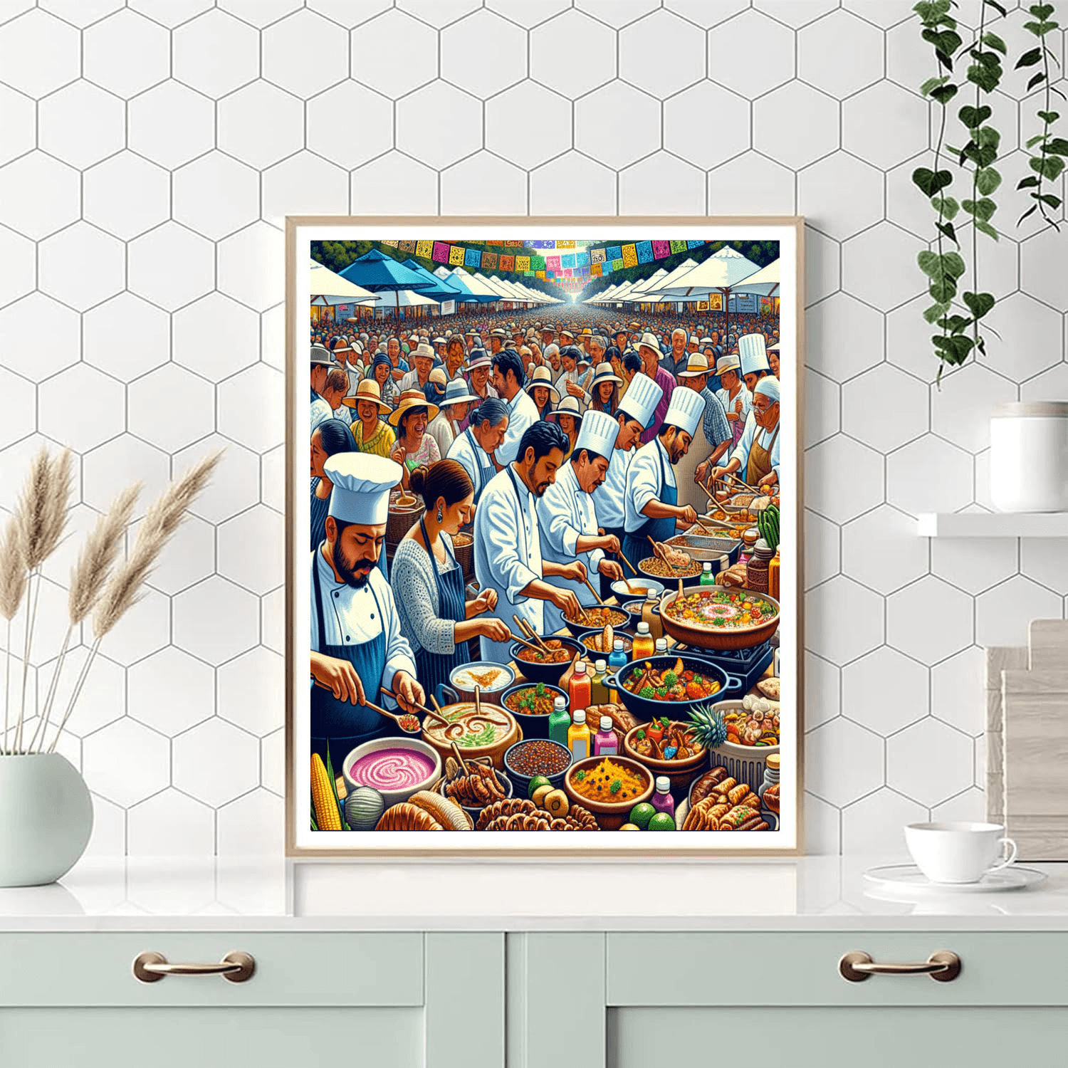 Oaxaca Culinary Festival Painting By Numbers Kit