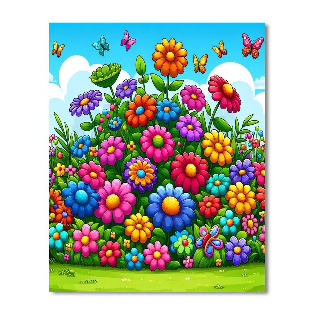 Rainbow Gardens Numbered Painting Kits