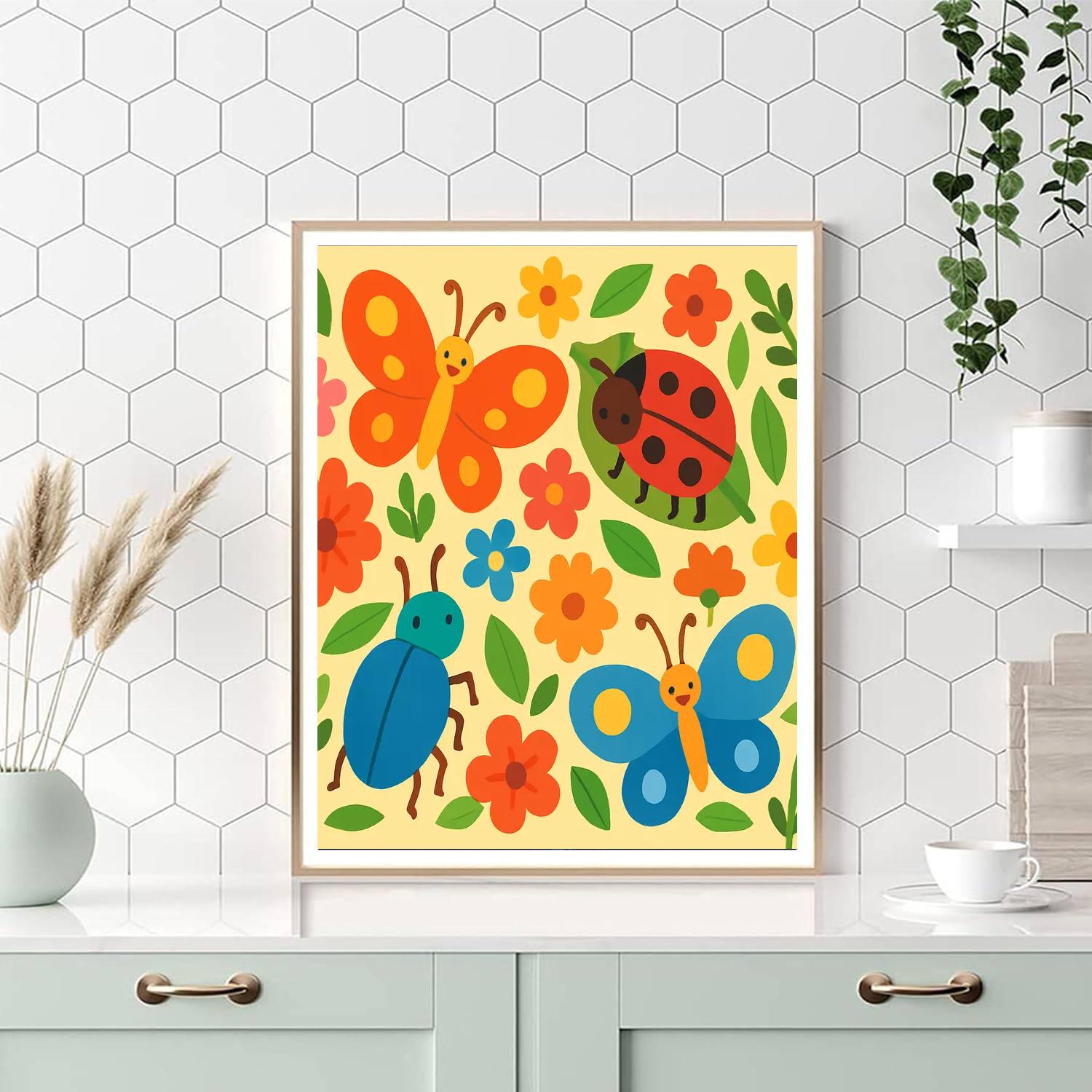 Insect World Adventure Painting By Numbers Kit